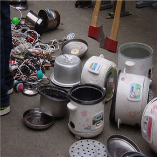 废旧家电销毁现场案例